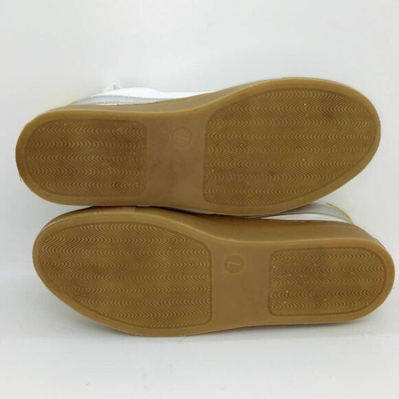 Universal Thread Women's White & Yellow Casual Designer Sneakers - sz. 7 - Picture 5 of 6